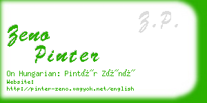 zeno pinter business card